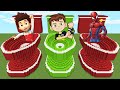 I FOUND TOILET SPIDER MAN PAW PATROL RYDER BEN 10 in MINECRAFT FUNNY ANIMATIONS