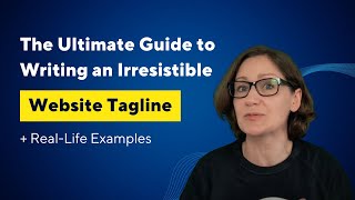 How to create a great website tagline