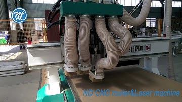 NDCNC four process CNC router operation video