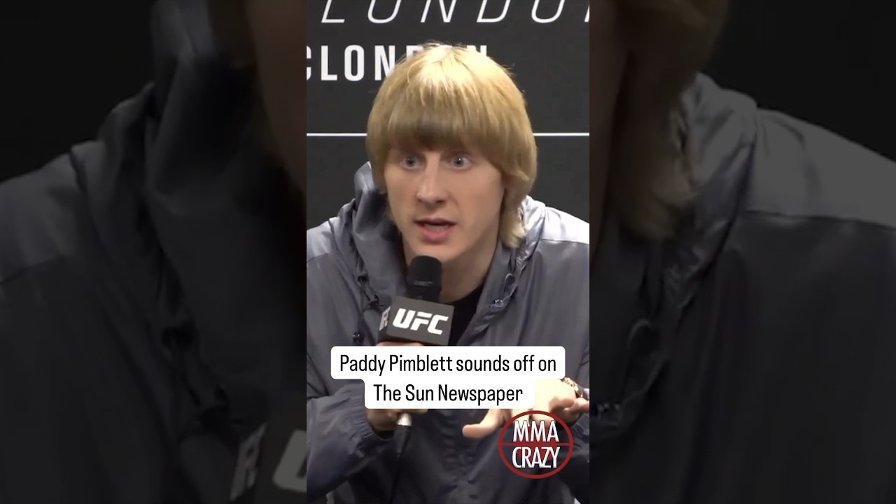 Paddy Pimblett goes off on The Sun Newspaper 