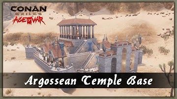 HOW TO BUILD A ARGOSSEAN TEMPLE BASE [SPEED BUILD] - CONAN EXILES