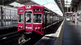 阪急5100系5128F 普通 大阪梅田行き 川西能勢口駅3号線発車 2024年8月23日撮影