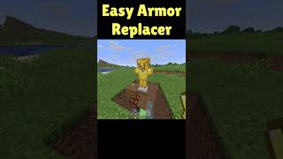 Easiest Armor Replacer#armor#redstone#minecraft#tutorial#newcreator#mychannel#smallcreator