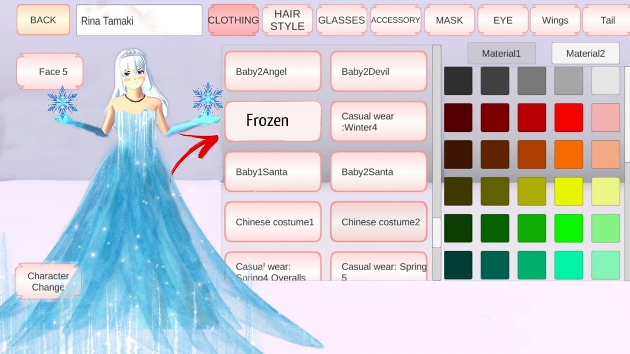 How To Play As Frozen Elsa in Sakura School Simulator ❄️🏔️ Tutorial : Sakura School Simulator