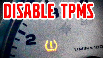 Porsche 987, Disable Tire Pressure Monitoring System