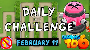Bloons TD 6 Daily Challenge | Fire Bombers | No Hero No MK No Powers | February 17 2023