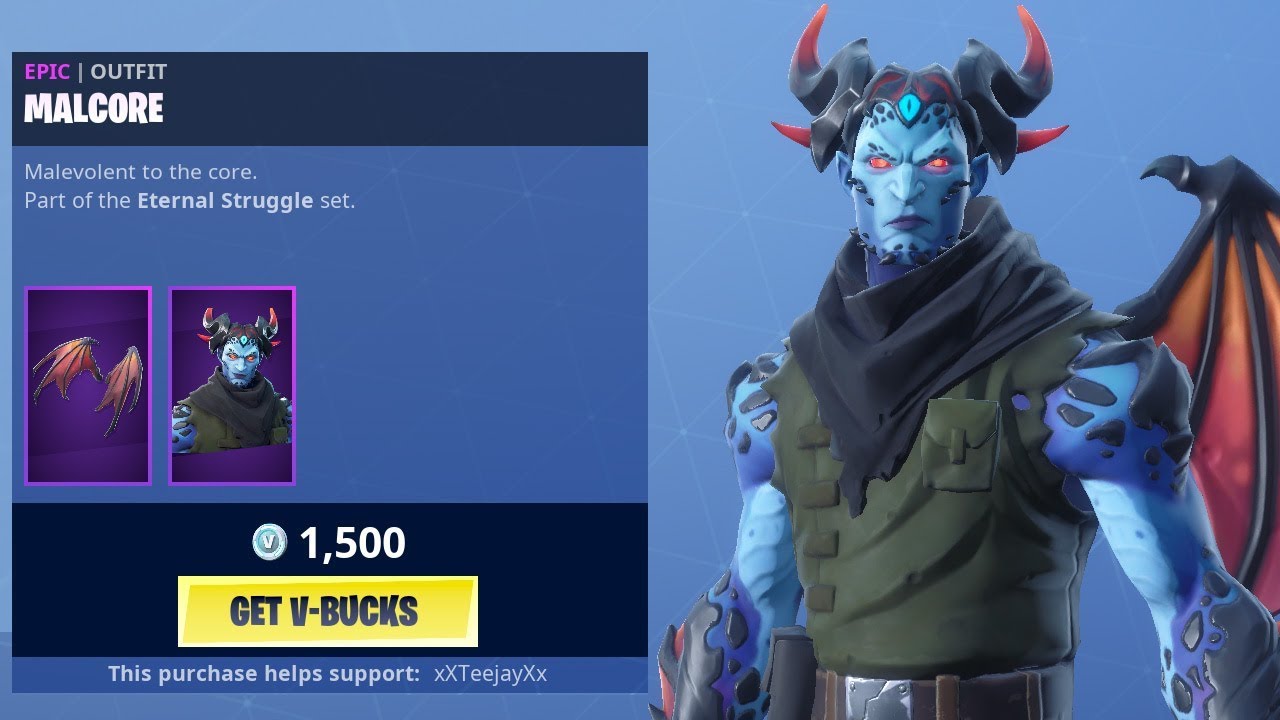 New Malcore Skin Evil Eye Pickaxe Fortnite Item Shop 26th - new malcore skin evil eye pickaxe fortnite item shop 26th january