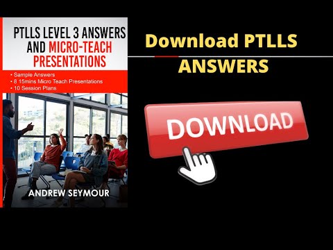 PTLLS Level 3 Answers and  Sample Micro-teach Presentations