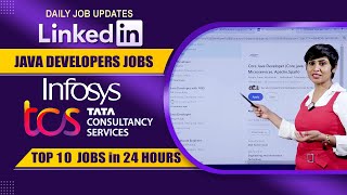 Top 10 Java Developer Jobs in Linkedin | Hyderabad Fresher Jobs | Daily Job Updates | Suman iTTV