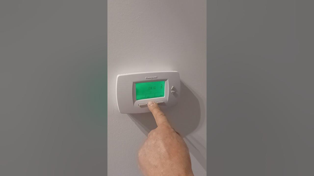 changing thermostat Fahrenheit to Celsius - YouTube