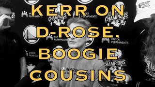 Entire Steve Kerr Interview Wed Like To Help Demarcus Boogie Cousins Win A Championship...