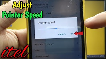 How to adjust pointer speed on itel S15