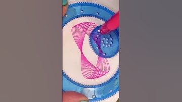 Which color should I try next? Spirograph art. #ASMR #spirograph #spirographasmr #satisfyingvideo