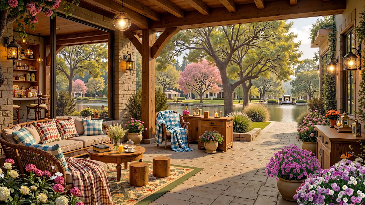 Cozy Cafe Ambience on a Rainy Day 🌧 Soft Morning Jazz Music for Relax, Work & Study