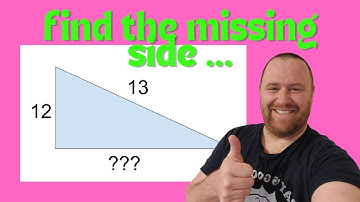 Using the Pythagorean Theorem to Find the Missing Side of a Right Triangle