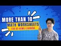 More than 10 Math Worksheet Ideas that you can practice after School or during Holidays