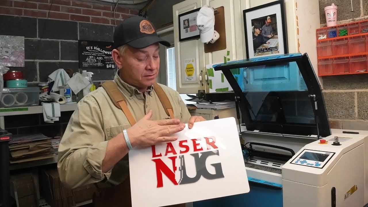 Coloured Acrylics on Thunder Laser BOLT. Cutting and Engraving. Nice! 036   4K