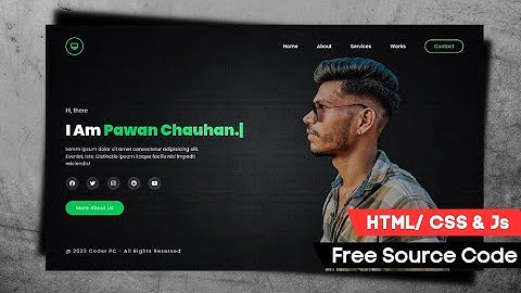 HTML and CSS Projects for beginners with Source Code || Website using HTML/CSS and Java Script