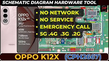Oppo K12X (CPH2667) No Network & No Service problem solution | Schematic Diagram | DMR SOLUTION