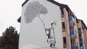 Sourati "Abschied und Neubeginn" Stadt.Wand.Kunst 2018