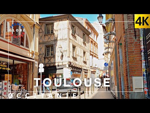 TOULOUSE Ville Rose🇫🇷 Occitanie South of France Walk 4K Donjon du Capitole➜ Quartier Saint Georges