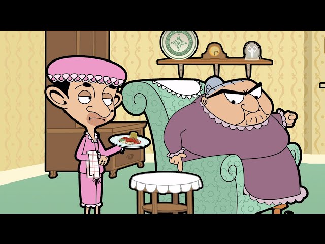 Mr Bean Becomes Mrs Wicket's Servant! | Mr Bean Animated Season 3 | Funny Clips | Mr Bean class=