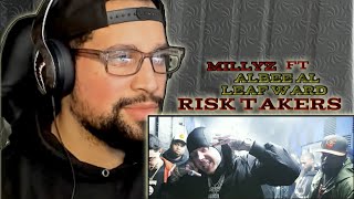 This goes crazy | First time listening | Millyz ft. Albee Al & Leaf Ward - Risk Takers