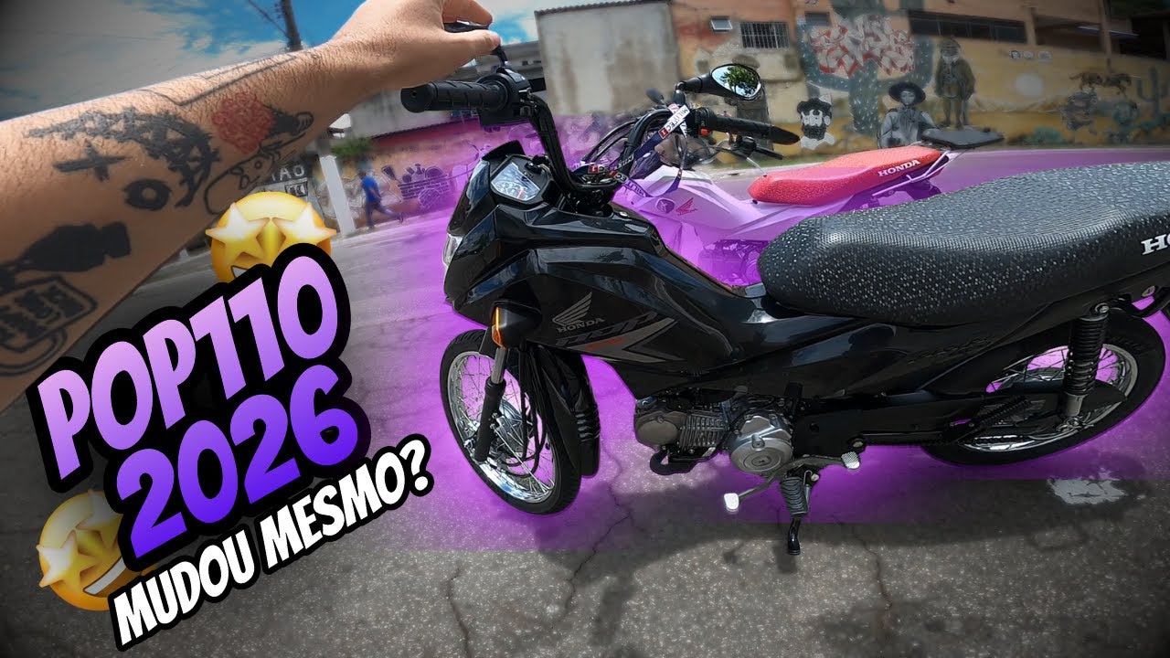 NOVA HONDA POP 110 2026 – PRIMEIRA VEZ PILOTANDO! 🔥