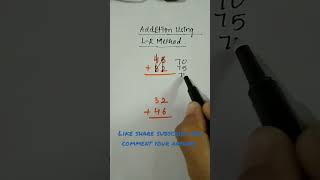 Addition Trick Using L-R Method ||Addition Trick #math #shorts