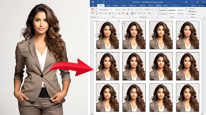 How to make passport size photo in Any Microsoft word.