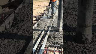 How to Pour Concrete Slab #construction #building #civilengineering #concrete #machinery #rebar