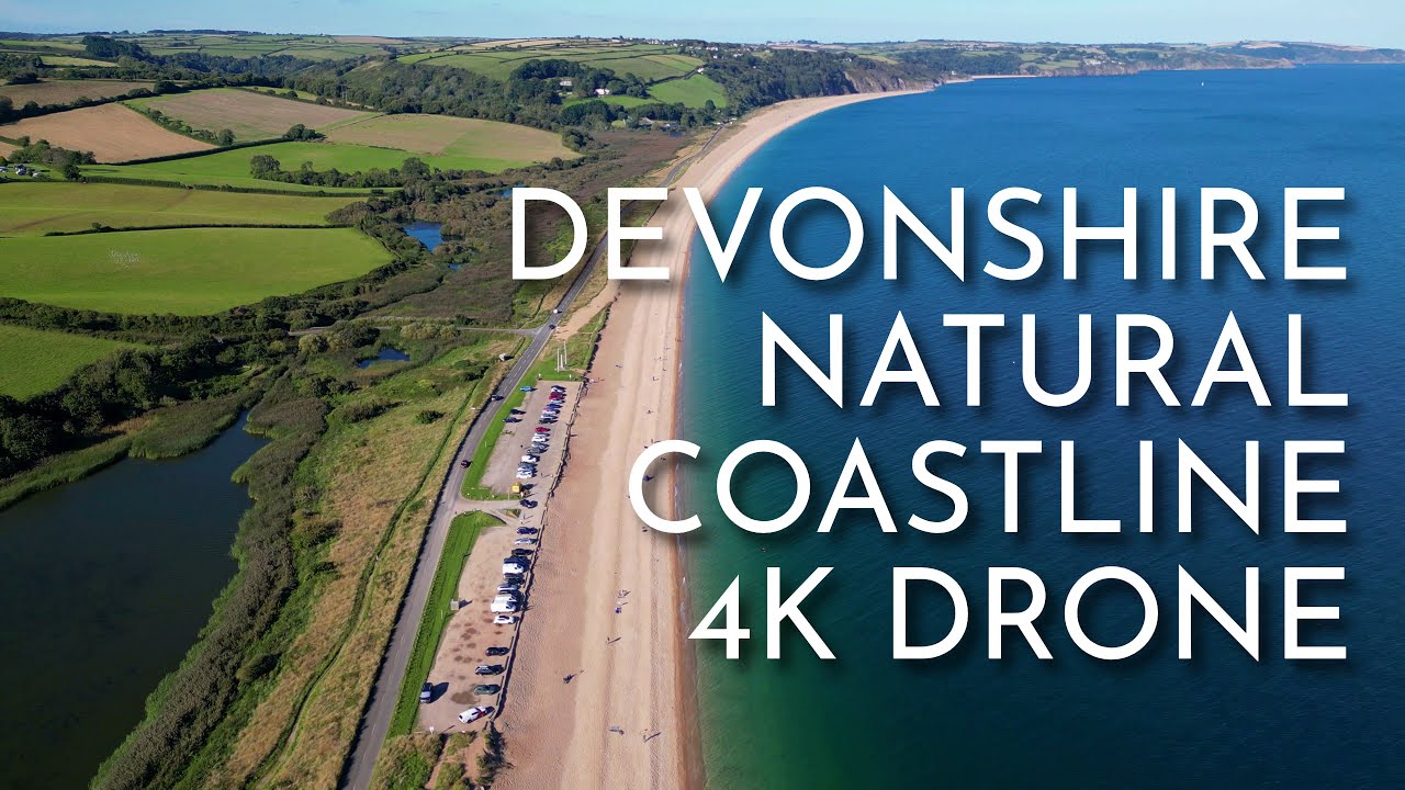 4K Drone Devonshire Natural Coastline | South Devon England | Cinematic | DJI Mini 3 Pro