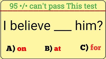 Mixed Grammar Test: Only 5% Can pass This Test 