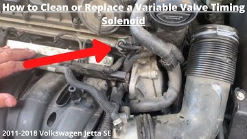 How to Clean or Replace a Variable Valve Timing Solenoid Volkswagen Jetta SE