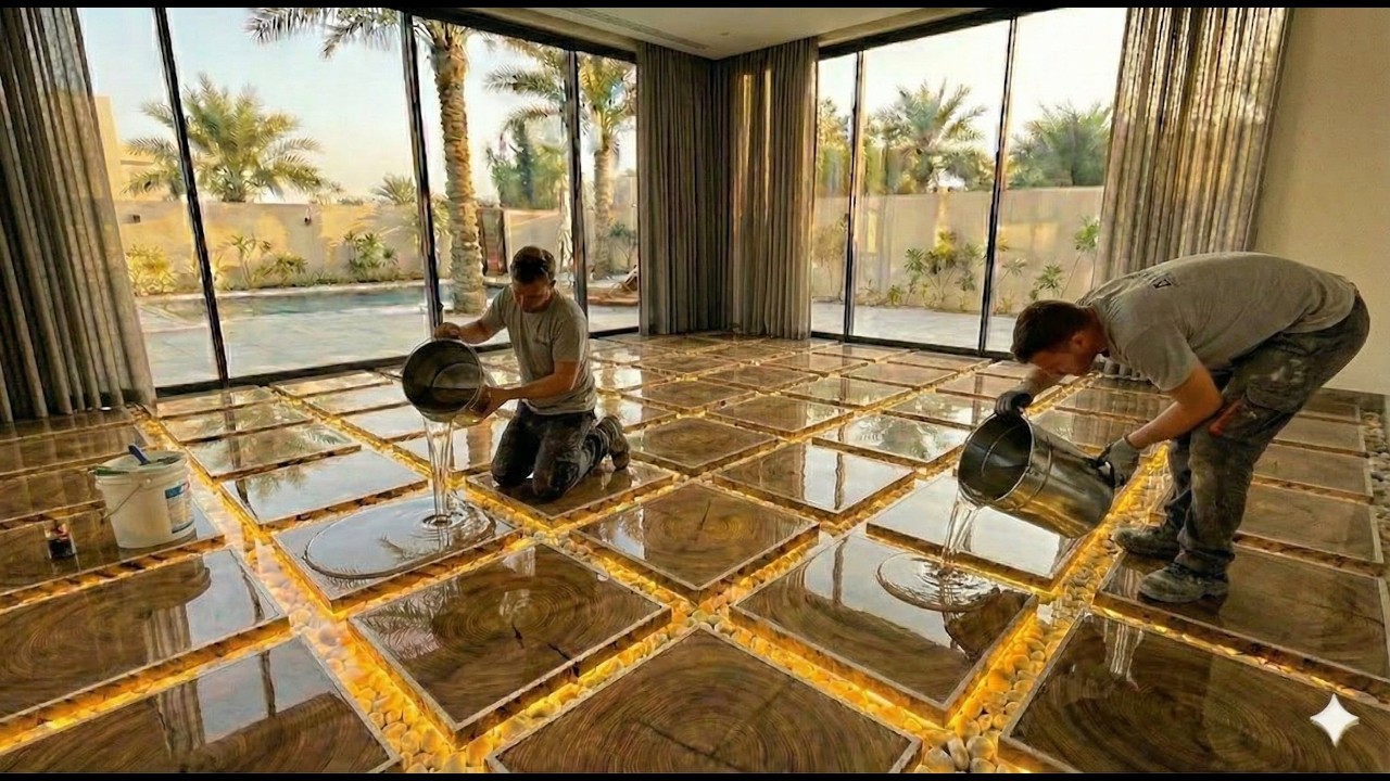 Top 3 Nature-Inspired Epoxy Flooring Concepts | Bamboo, Wood & Stone Resin Art