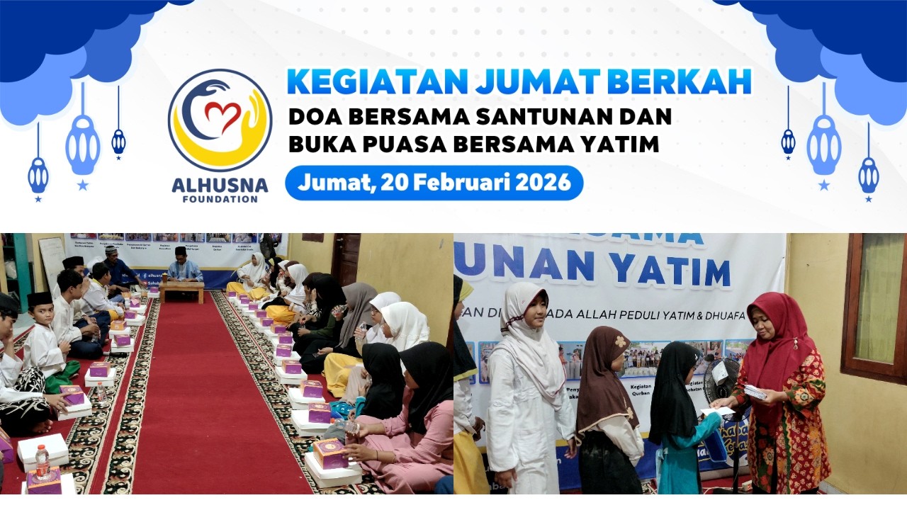 Doa bersama santunan yatim dan buka puasa