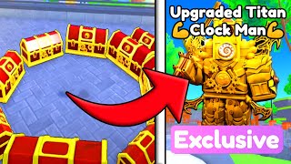 New 🤩 Update is HERE! I Got 🕰️ UPGRADED TITAN CLOCKMAN - Roblox Toilet Tower Defense