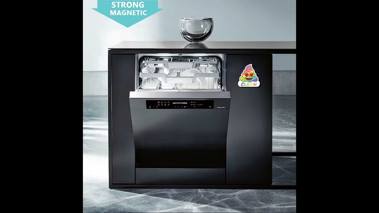 Super Fun Kitchen Gadgets, Funny Poop Emoji Double Sided Clean Dirty Magnet for Dishwasher, The...