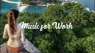 Uplifting instrument music for casual work and overtime 1 hour non-stop loop