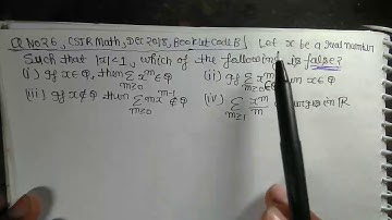 Csir net math solution Dec 2018 question no 26 booklet code B