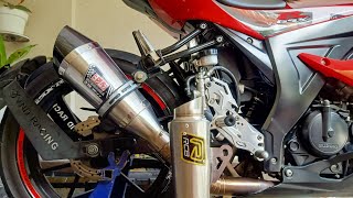 CEK SOUND KNALPOT YOSHIMURA R11 & RCB DI GSX-R 150.