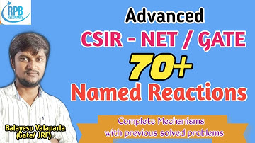 CSIR-NET & GATE ADVANCED NAMED REACTIONS