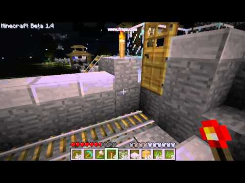 Minecraft - mini rail cart launcher