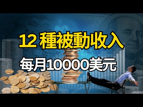 新型被动收入来源!2025 富人都在建立的12种被动收入管道!我是如何一个月赚到10000美元的!