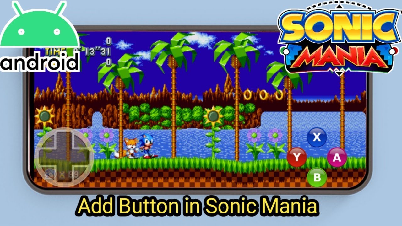 INCRÍVEL!!! SONIC MANIA PLUS MOBILE ANDROID UPDATE 2023 BOTÕES TOUCH  GAMEPLAY 