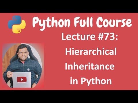 Hierarchical Inheritance in Python  | Python Tutorial | Python Full Course - Lecture #73