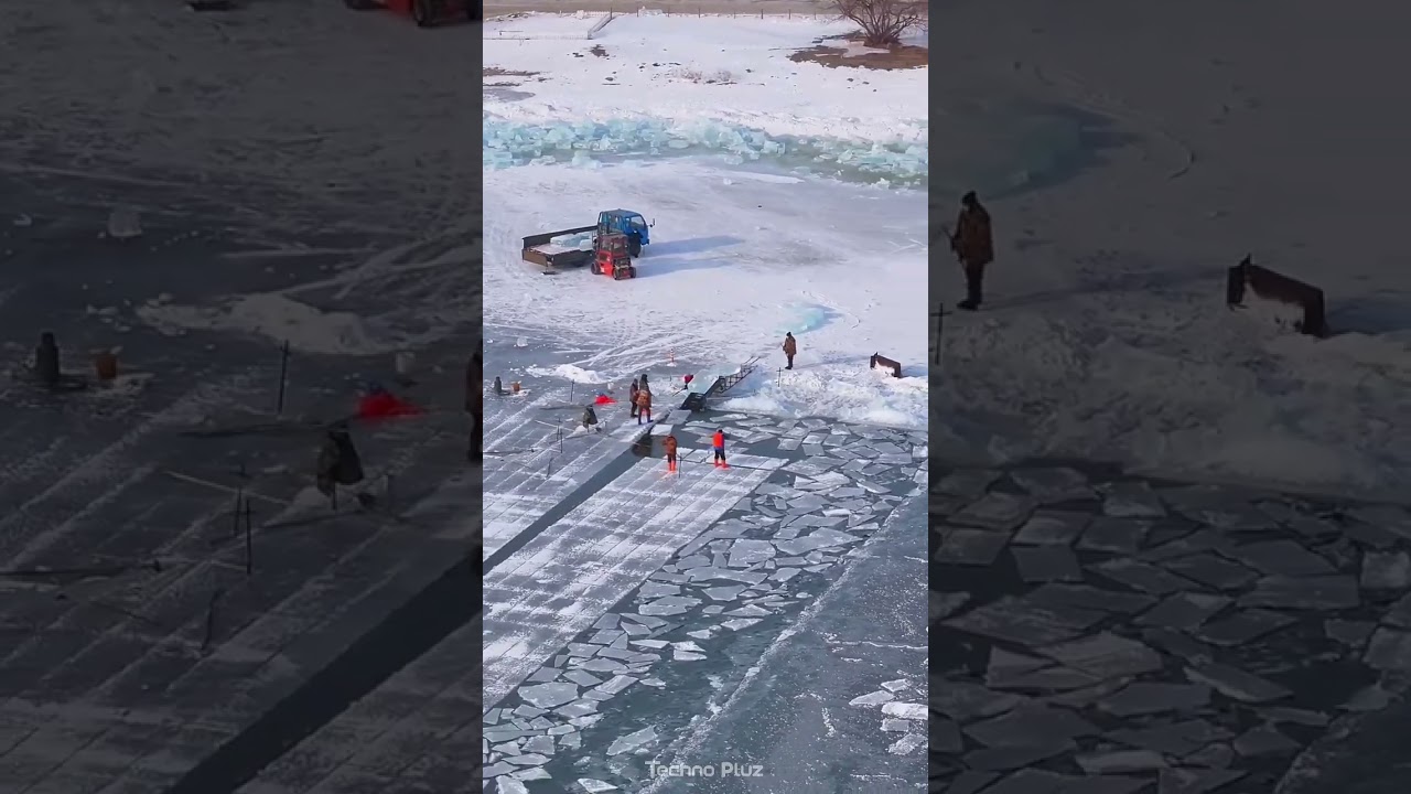 Ice Blocks Harvesting 🧊 | Techno Pluz | 