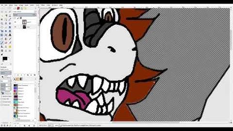 Troy HV Ink & Colouring using GIMP 2.8.14