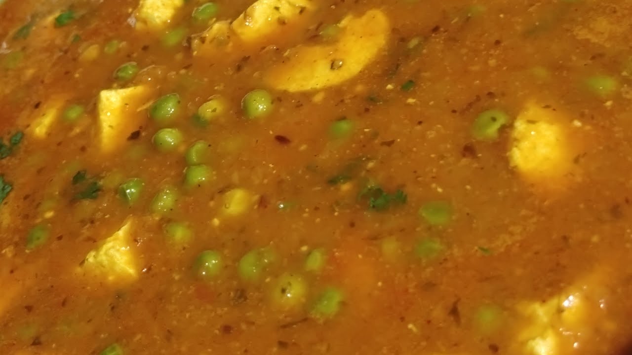 Matar paneer ki masaledar sabji#homerecipes 🤌🏻👍🏻👈🏻