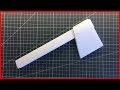 Как сделать из бумаги а4 топор оригами без клея и ножниц